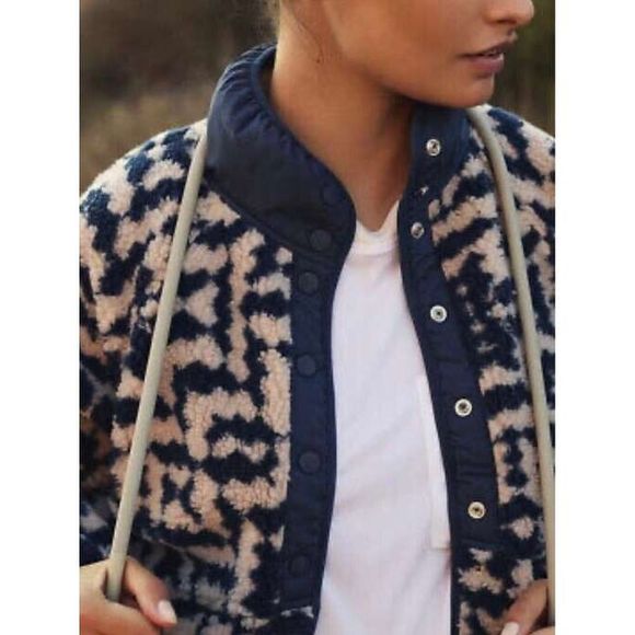 Free People Hit The Slopes Printed Fleece Jacket - Picture 7 of 15